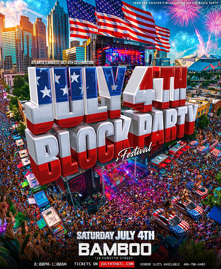 July 4th Block Party Festival poster